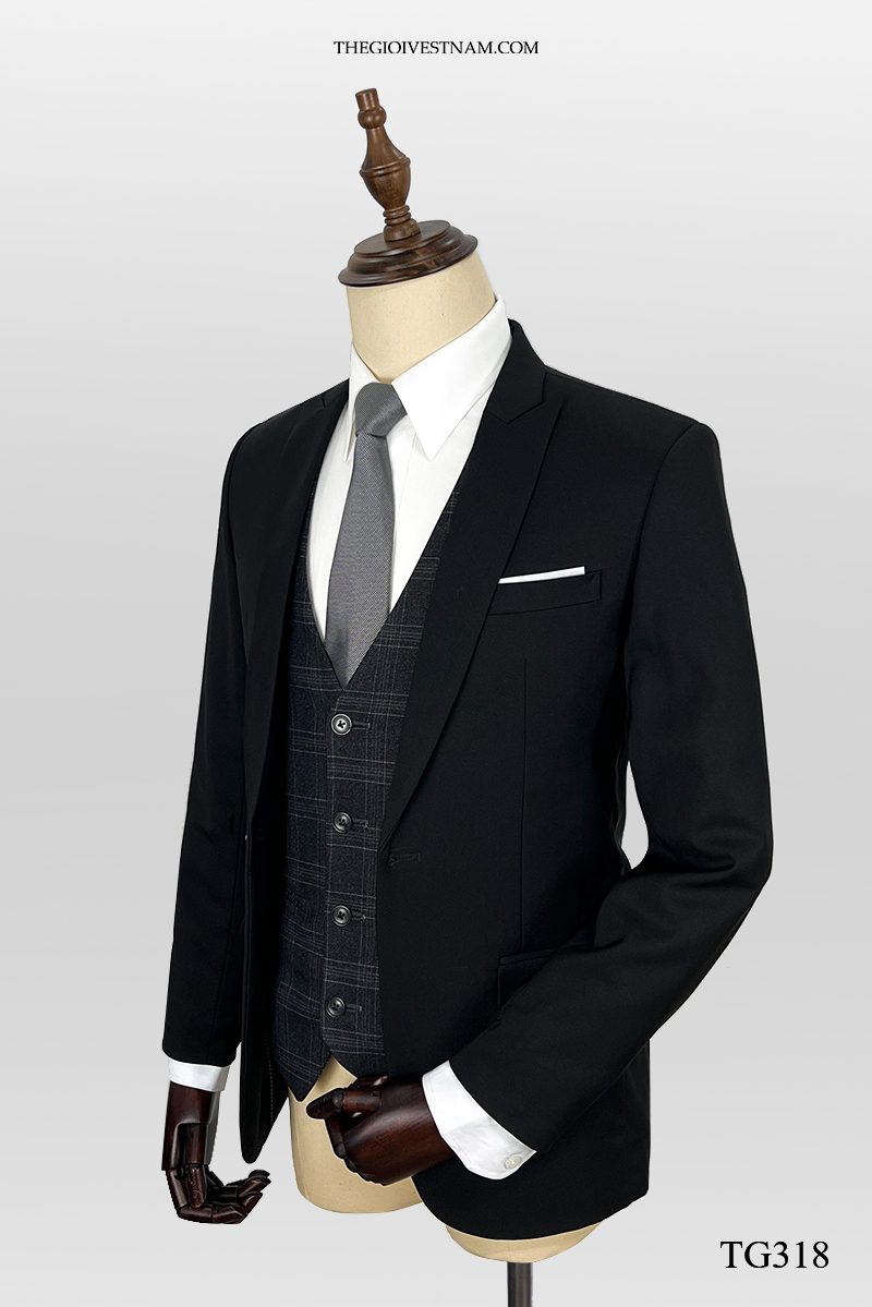 Vest nam một hàng khuy chuẩn cho phỏng vấn